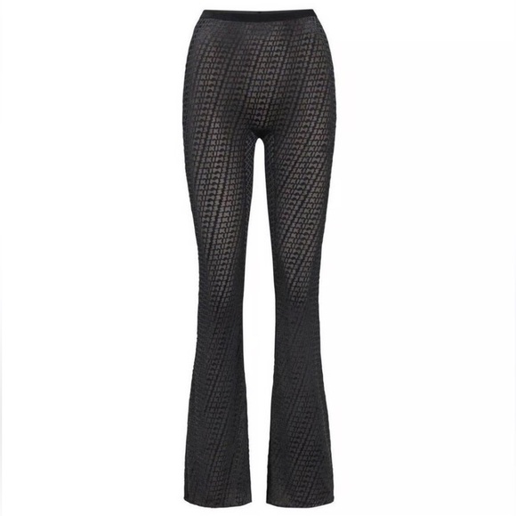 SKIMS Pants - SKIMS Black and Sheer Patterned Pants
